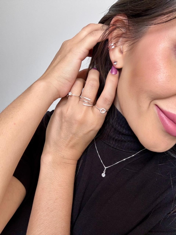CONJUNTO PONTO DE LUZ PRATA